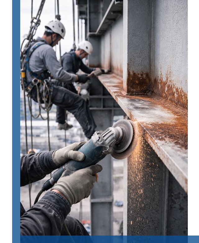 Зачистка металла от ржавчины и подготовка поверхностей в Спасске-Дальнем