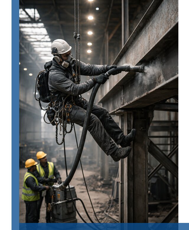 Обеспыливание конструкций в цехах промышленного производства в Спасске-Дальнем