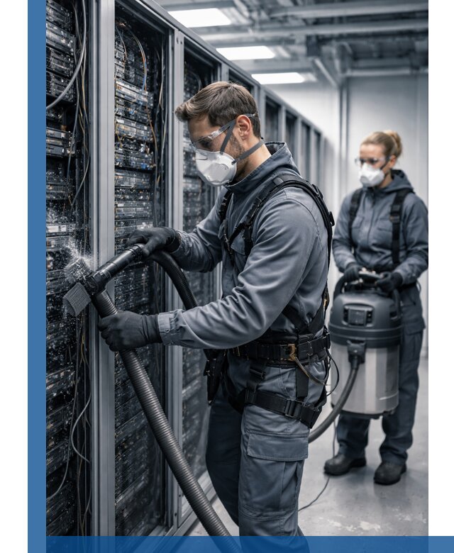 Обеспыливание серверной комнаты в Спасске-Дальнем, профессиональная очистка