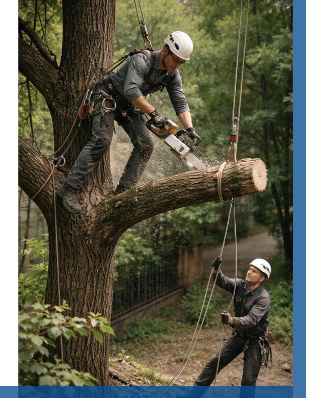 Спил деревьев альпинистами в Спасске-Дальнем от 8278 р. | ВЫСОТНИК-Спс