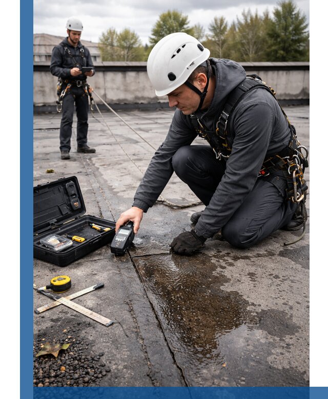 Обследование кровли на протечки и выявление дефектов в Спасске-Дальнем